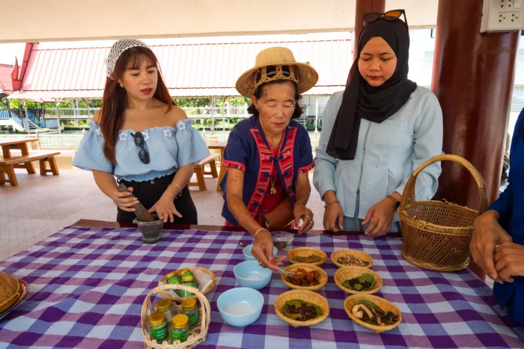 Communauté à Ratchaburi-Wat 