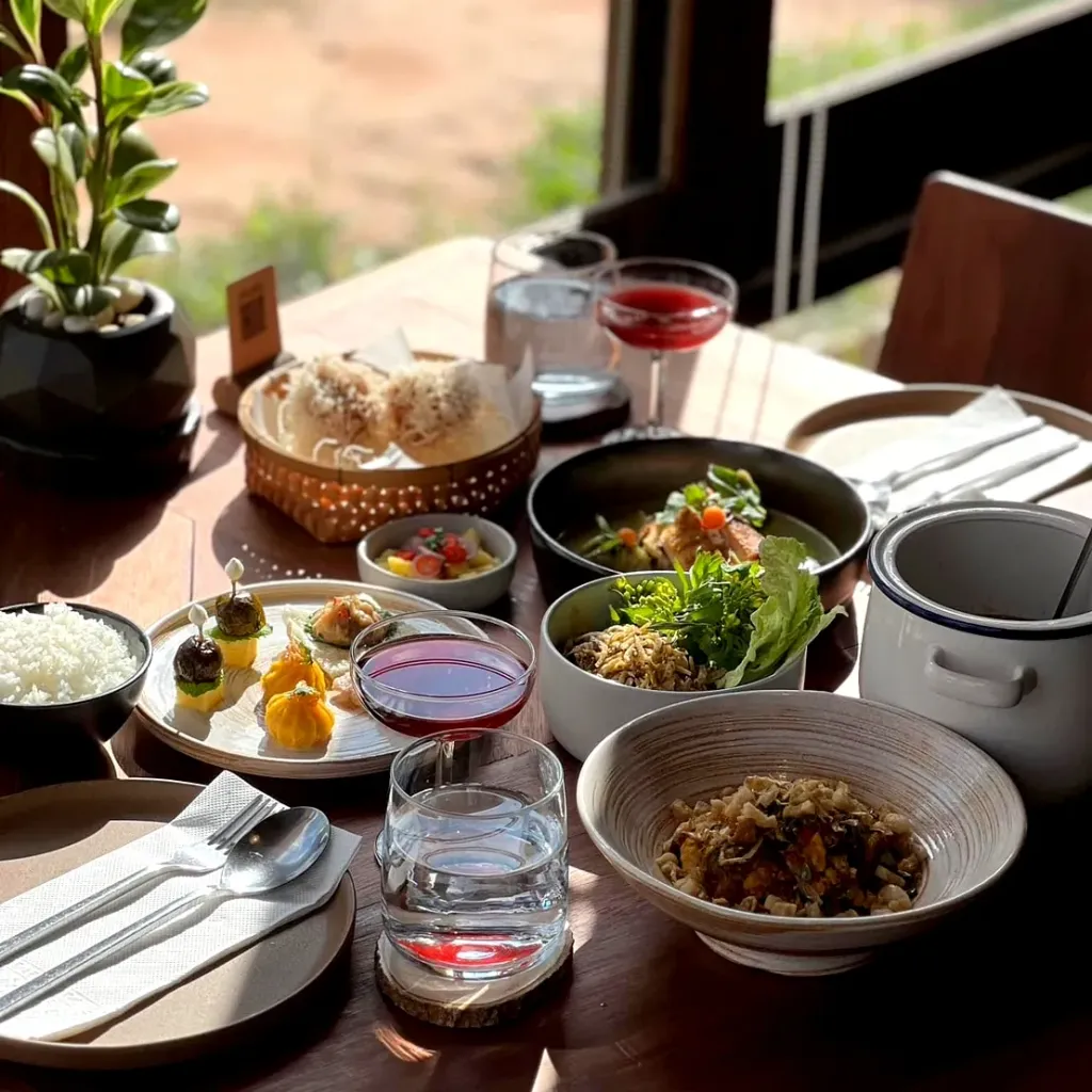 Ervaar Isan's fine dining: Gerecht van restaurant Kaen in Khon Kaen
